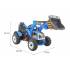 Детский электромобиль трактор на аккумуляторе 12V / синий - JS328A-BLUE